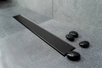 Душевой лоток Pestan Confluo Frameless Line 950 13701323 с двухсторонней решеткой Черный матовый / полая под плитку