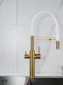 Смеситель для кухни Shevanik S478G цвет Золото матовое