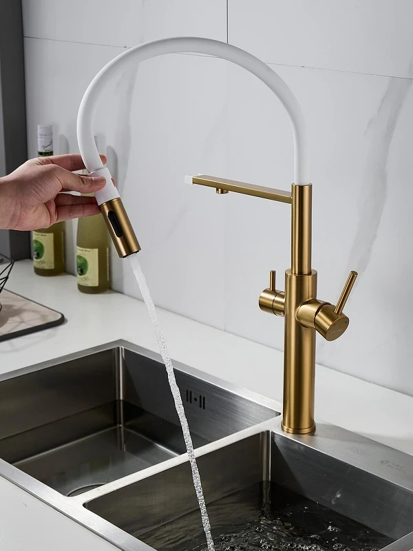 Смеситель для кухни Shevanik S478G цвет Золото матовое
