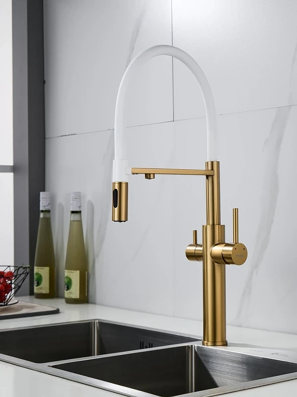 Смеситель для кухни Shevanik S478G цвет Золото матовое