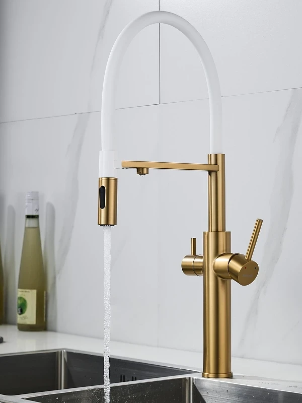 Смеситель для кухни Shevanik S478G цвет Золото матовое