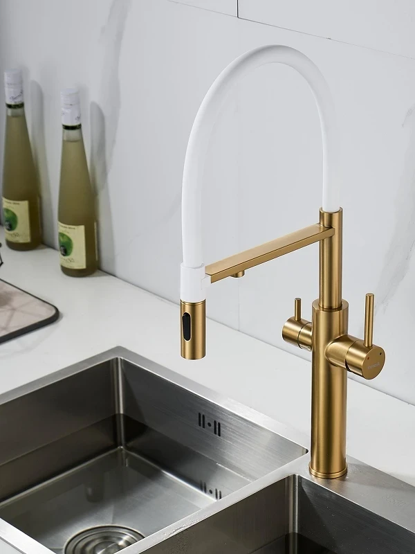 Смеситель для кухни Shevanik S478G цвет Золото матовое