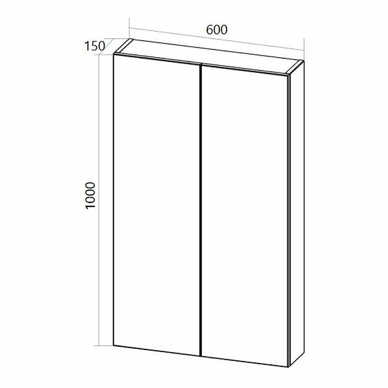 Подвесной шкаф 1MarKa Gaula 60П У92521 White МДФ / ЛДСП