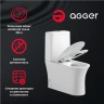 Унитаз компакт Agger AT01000 с бачком и сиденьем Микролифт фарфор напольный