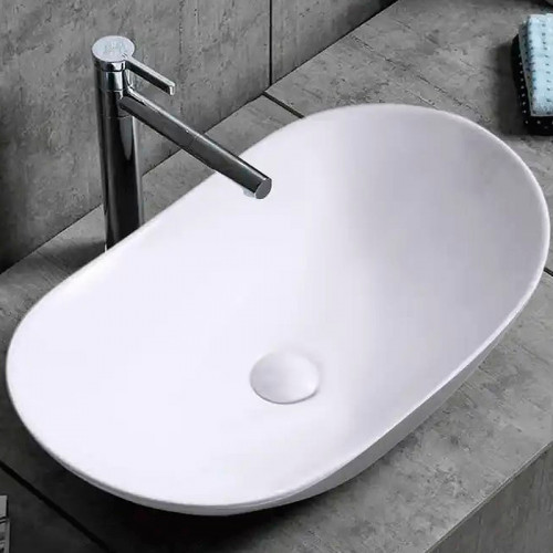 Раковина-чаша Royce Lotus 52 RCW-141703WH Белая фаянс накладная