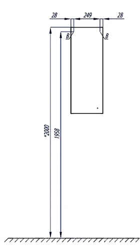 Подвесной шкаф Aquaton Симпл 30 R 1A012503SL01R Белый МДФ / ЛДСП