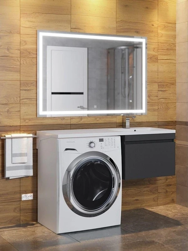 Тумба под раковину Uperwood Magenta 110 5930205164 подвесная цвет Черный матовый