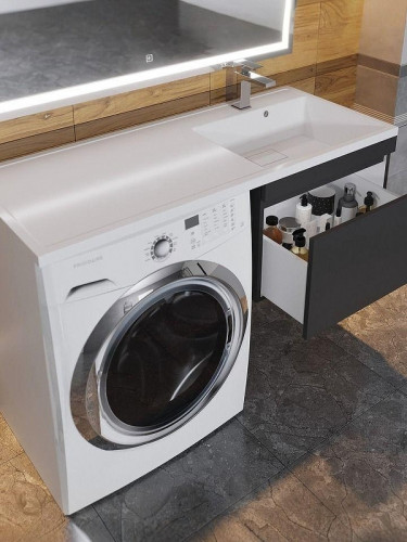 Тумба под раковину Uperwood Magenta 110 5930205164 подвесная цвет Черный матовый