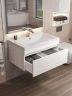 Тумба с раковиной Uperwood Eva 75 3930313470 подвесная цвет Дуб Харбор белый