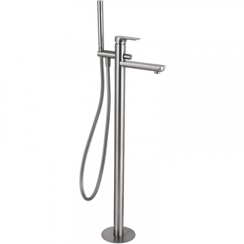 Смеситель для ванны Remer Infinity I08NP Никель брашированный латунь на пол