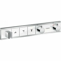 Смеситель для душа Hansgrohe RainSelect 15356400 c термостатом Белый Хром латунь встраиваемый
