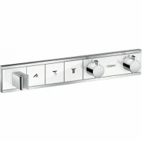 Смеситель для душа Hansgrohe RainSelect 15356400 c термостатом Белый Хром латунь встраиваемый