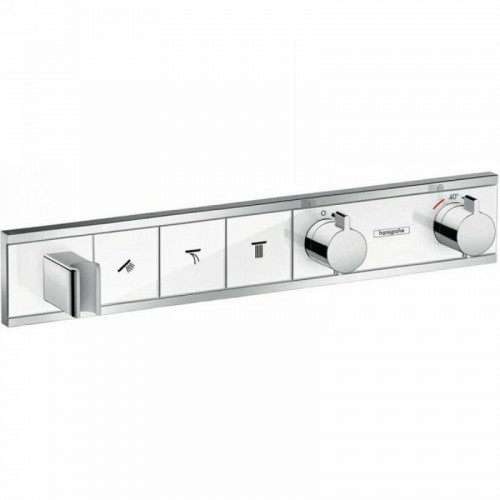 Смеситель для душа Hansgrohe RainSelect 15356400 c термостатом Белый Хром латунь встраиваемый