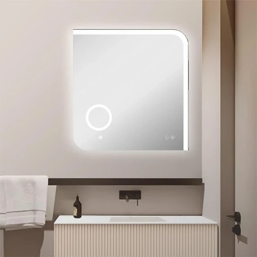 Зеркало Azario 70 CS00084316 с подсветкой с сенсорным выключателем и подогревом