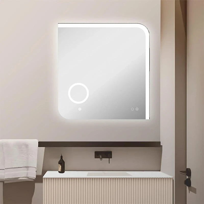 Зеркало Azario 70 CS00084316 с подсветкой с сенсорным выключателем и подогревом