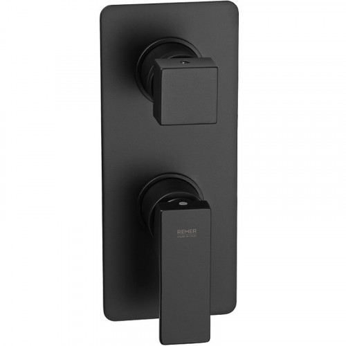 Смеситель для душа Remer Absolute AU92KBNO Черный матовый латунь встраиваемый