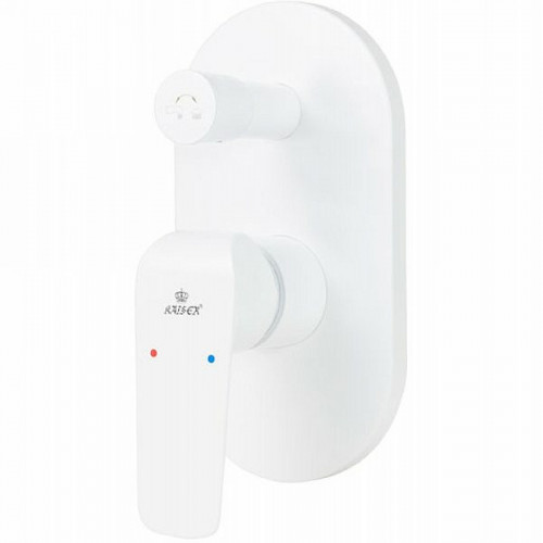 Смеситель для душа Kaiser Glory 69277 Белый глянцевый латунь встраиваемый