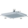 Верхний душ Remer 359SSBO Белый матовый латунь на потолок