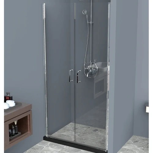 Душевая дверь BelBagno Uno 110 UNO-B-2-110-C-Cr профиль Хром стекло прозрачное