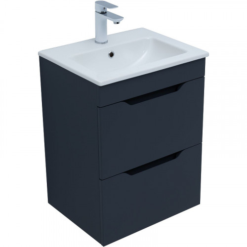 Тумба под раковину Aquanet Практика 50 330456 подвесная Маренго МДФ / ЛДСП