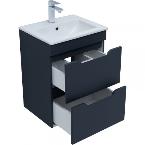 Тумба под раковину Aquanet Практика 50 330456 подвесная Маренго МДФ / ЛДСП