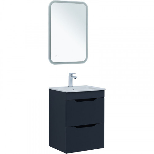 Тумба под раковину Aquanet Практика 50 330456 подвесная Маренго МДФ / ЛДСП