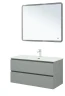 Тумба с раковиной Aquanet Вега 2.0 100 344772 подвесная цвет Мисти грин