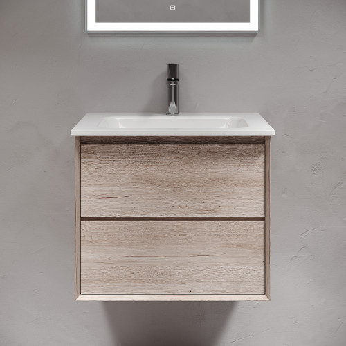 Тумба под раковину Sancos Marmi 2.0 60 MR2.060EG подвесная Дуб галифакс натуральный МДФ / ЛДСП