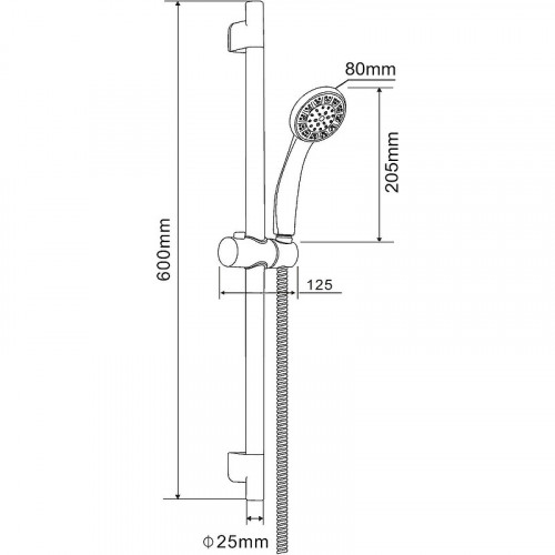 Душевой гарнитур Orange OneLife OL11b Черный матовый
