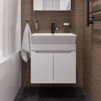 Тумба с раковиной DIWO Архангельск 60 подвесная цвет Белый