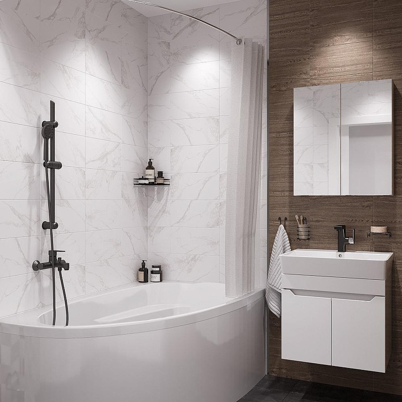 Тумба с раковиной DIWO Архангельск 60 подвесная цвет Белый