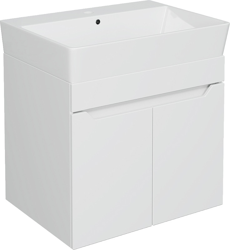 Тумба с раковиной DIWO Архангельск 60 подвесная цвет Белый