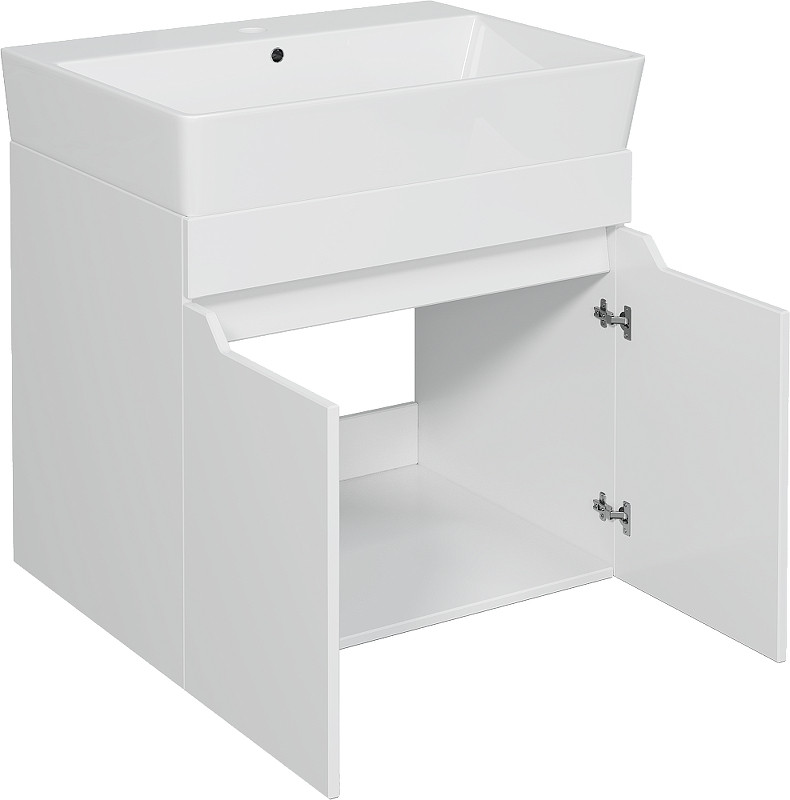 Тумба с раковиной DIWO Архангельск 60 подвесная цвет Белый