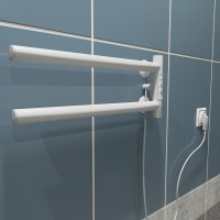 Электрический полотенцесушитель Маргроид Cook 190х110 Cook-1840-1049-9016R правый Белый матовый нержавеющая сталь