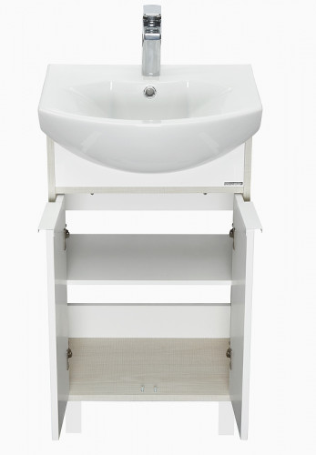 Тумба под раковину Aquaton Рико 50 1A212401RIB90 Белый Ясень фабрик МДФ / ЛДСП