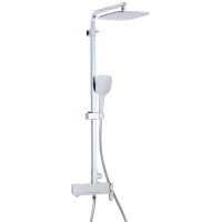Душевая система Gappo G17-8 G2417-8 Белая Хром латунь на стену