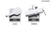 Душевая система Gappo G17-8 G2417-8 Белая Хром латунь на стену