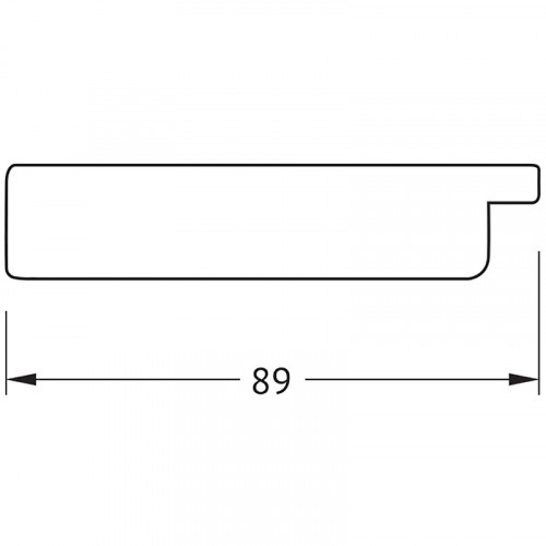 Зеркало Evoform Definite 121х71 BY 3917 в багетной раме - Перламутровые дюны 89 мм стекло