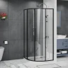 Душевой уголок Azario Shanghai 100x100 AZ-S43-100-MB-CL профиль Черный матовый стекло прозрачное