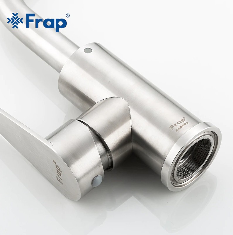 Смеситель для кухни Frap H48 F1348 Сатин нержавеющая сталь