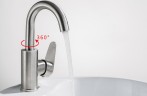 Смеситель для кухни Frap H48 F1348 Сатин нержавеющая сталь