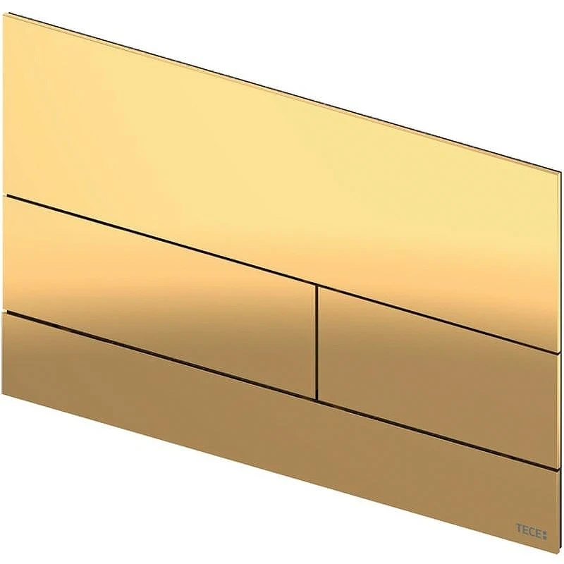 Клавиша смыва Tece Square II 9240839 для унитаза PVD Polished Gold Optic