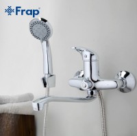 Смеситель для ванны Frap H03 F2203 универсальный Хром латунь на стену