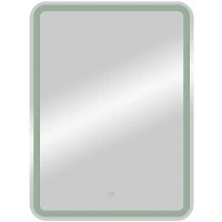 Зеркальный шкаф Art&Max Platino AM-Pla-600-800-1D-L-DS-F с подсветкой с сенсорным выключателем Белый МДФ / ЛДСП, стекло
