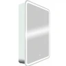 Зеркальный шкаф Art&Max Platino AM-Pla-600-800-1D-L-DS-F с подсветкой с сенсорным выключателем Белый МДФ / ЛДСП, стекло