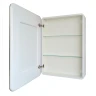 Зеркальный шкаф Art&Max Platino AM-Pla-600-800-1D-L-DS-F с подсветкой с сенсорным выключателем Белый МДФ / ЛДСП, стекло