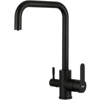 Смеситель для кухни Frap H801 F43801-6 Черный матовый нержавеющая сталь