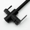 Смеситель для кухни Frap H801 F43801-6 Черный матовый нержавеющая сталь