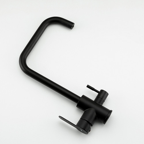 Смеситель для кухни Frap H801 F43801-6 Черный матовый нержавеющая сталь