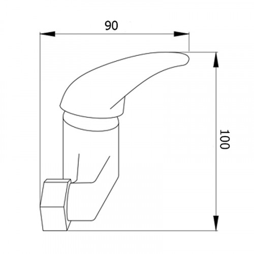 Смеситель для душа Сантаком StOnix 1138 Хром